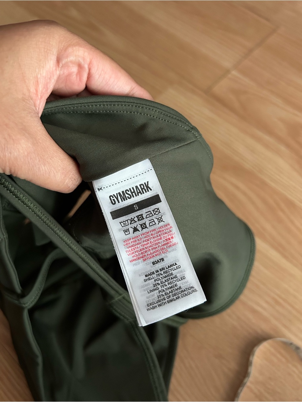 Gymshark Dark Green Elevate Longline Sports Bra Small - Picture 2 of 5